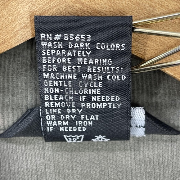 Corduroy Chore Jacket Women Size 14 Green Utility Academia Gorpcore Button Pockt - Picture 5 of 9